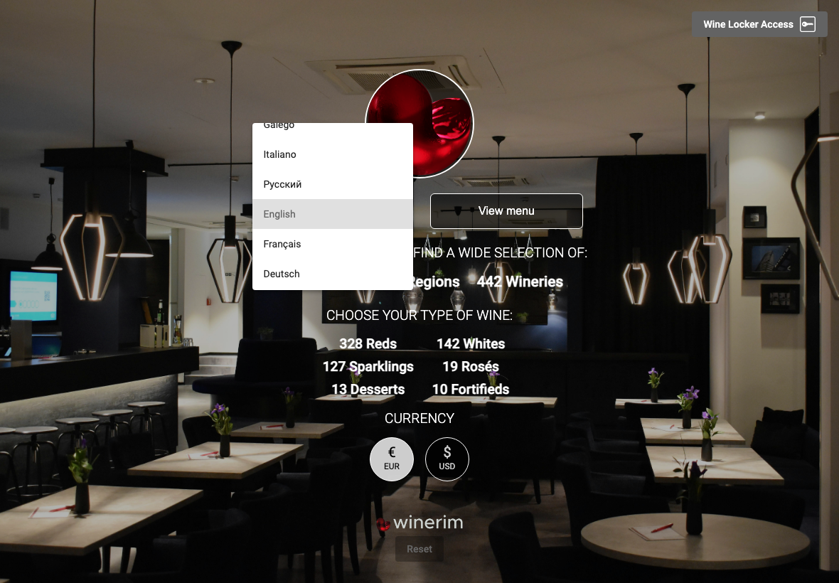 App English selector idiomas
