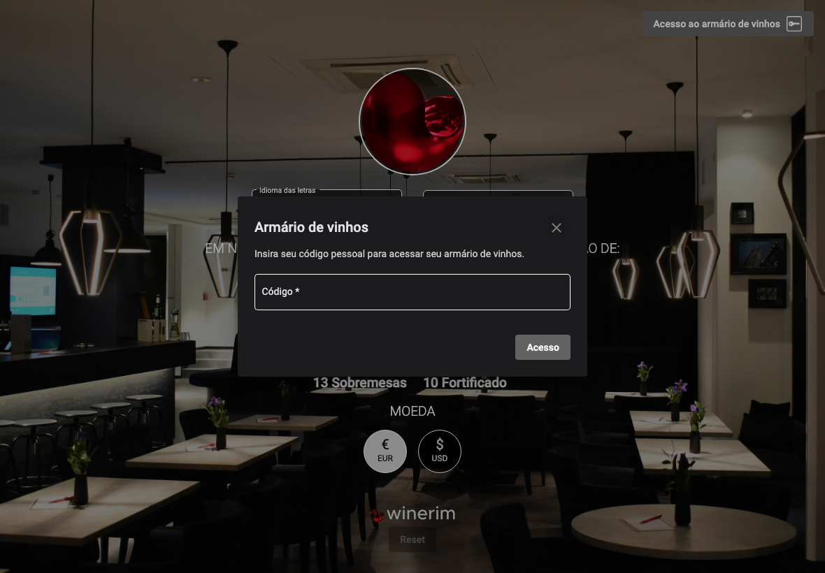 App Português wine locker