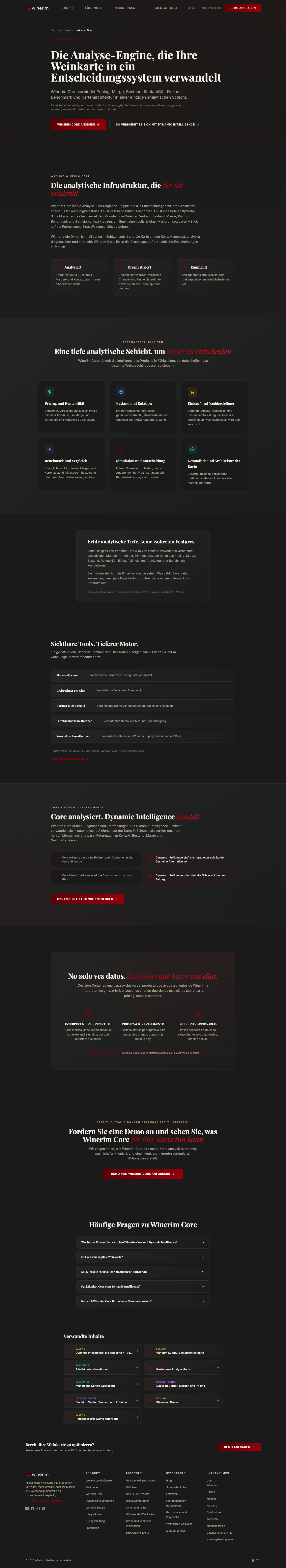 Winerim Core — Analyse-Engine für Weinkarten | Winerim