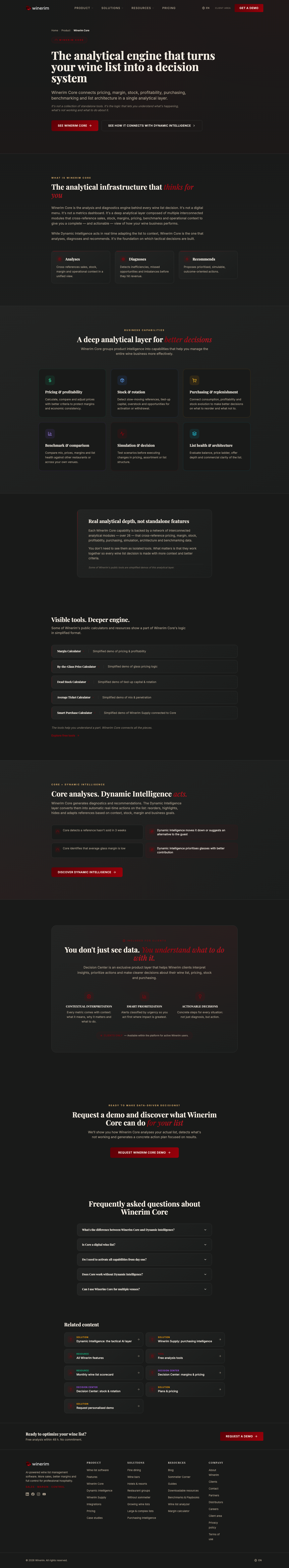 Winerim Core — Analytical Engine for Wine Lists | Winerim