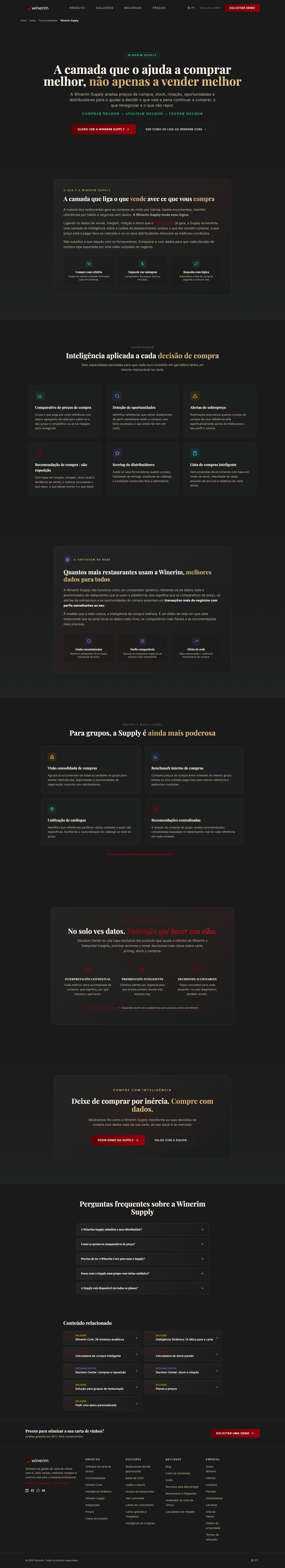 Winerim Supply | Inteligência de compras para restaurantes