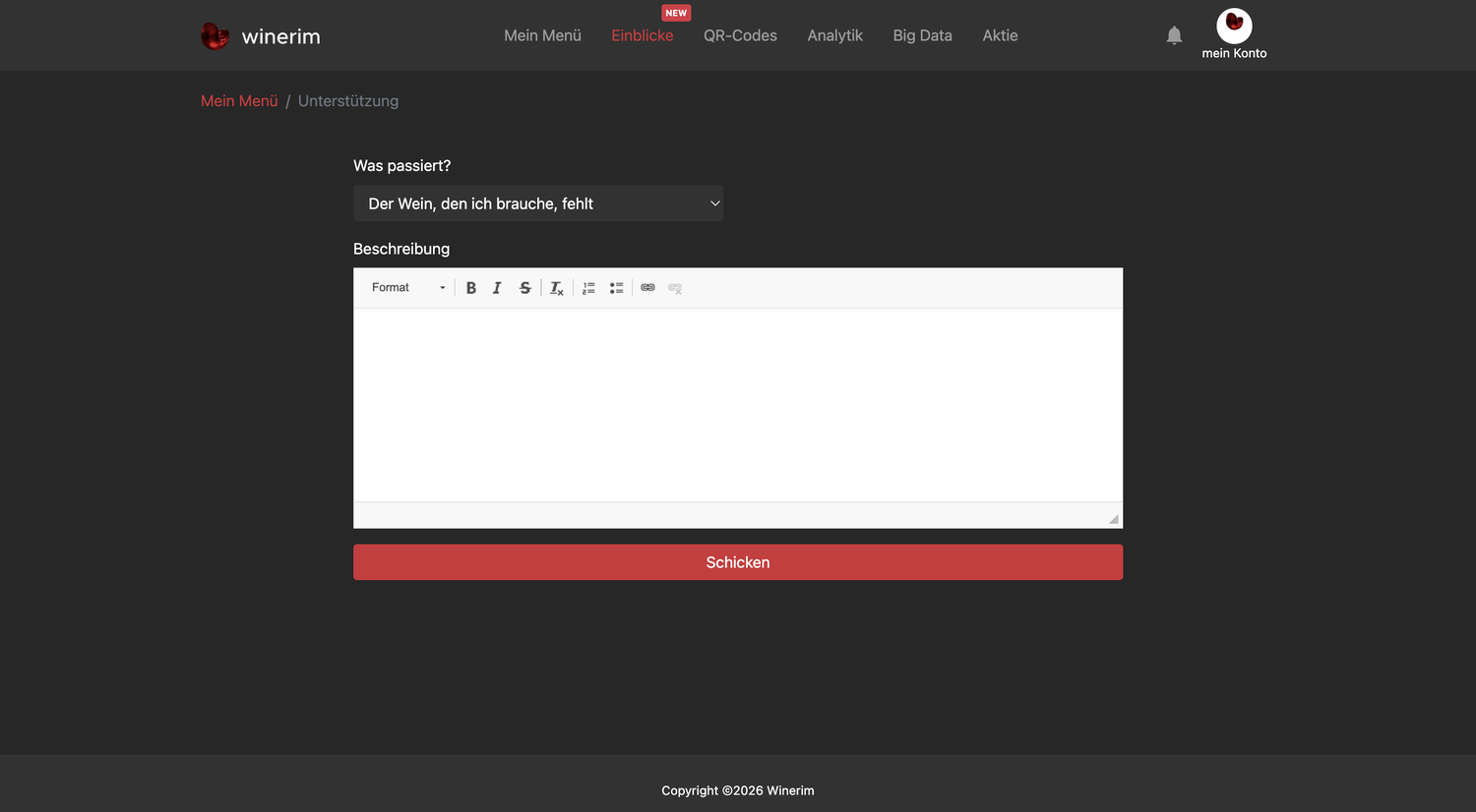Editor Deutsch soporte menu
