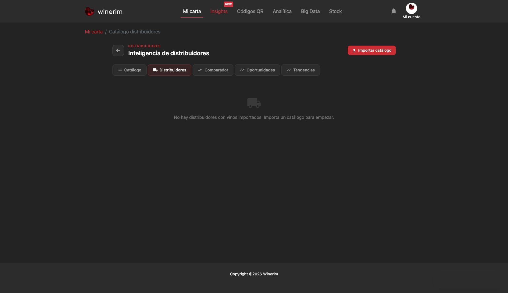 Catálogo distribuidores: distribuidores