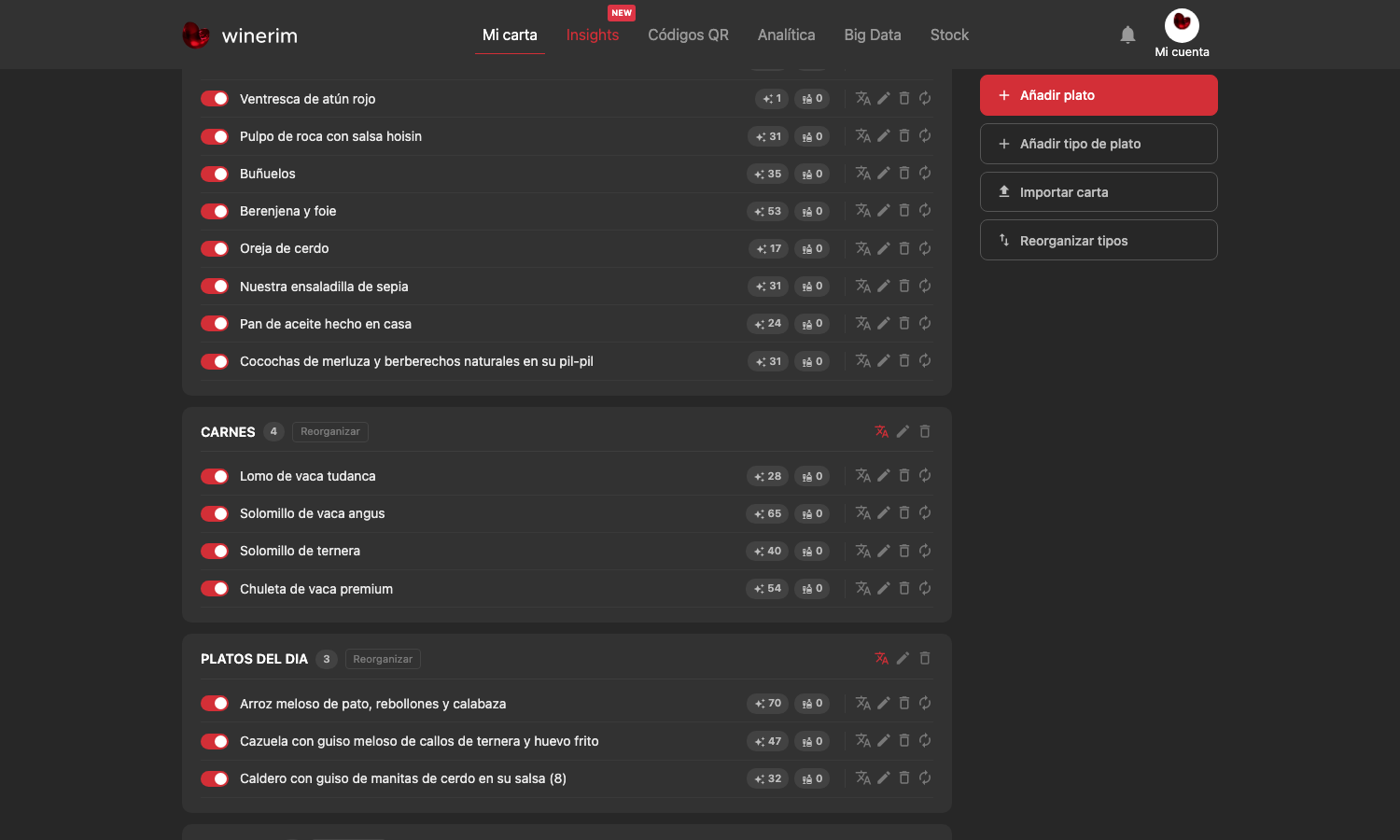 Pairing: scroll y secciones inferiores