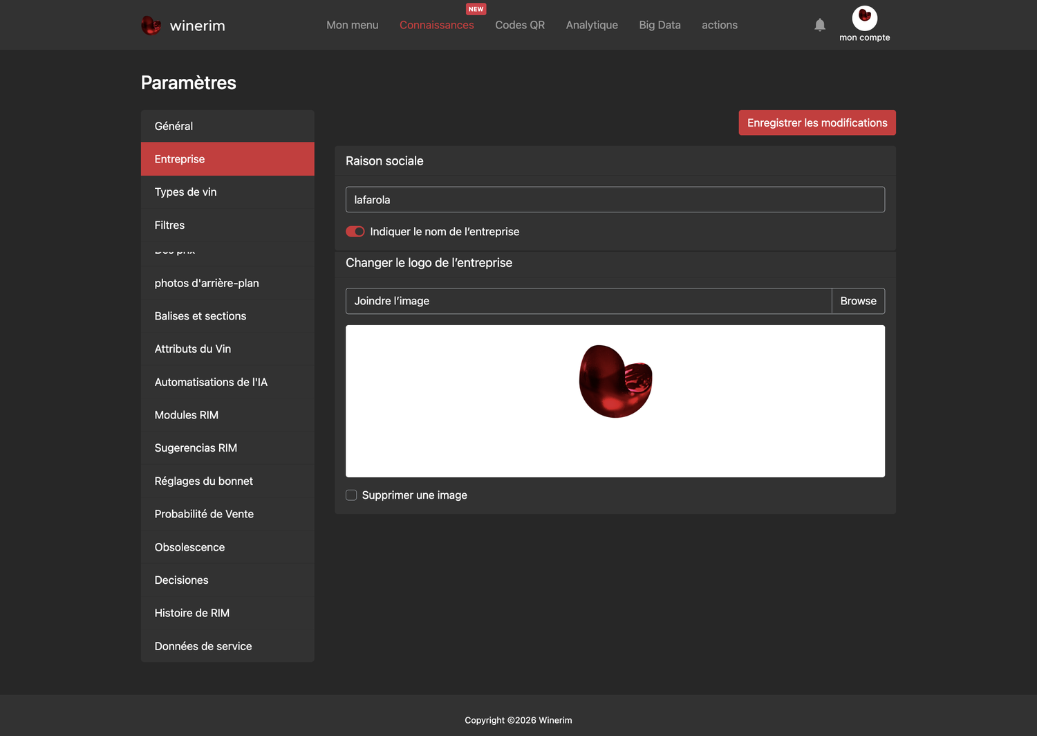 Editor Français ajustes empresa