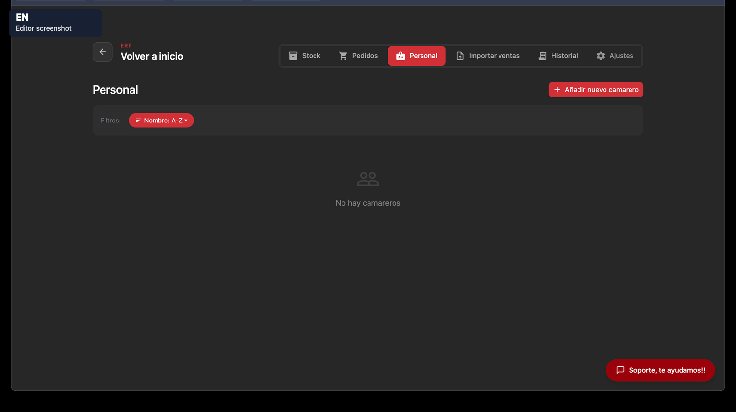 Editor English stock personal